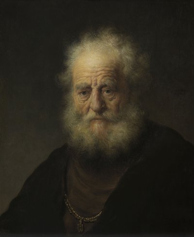 Study of an Old Man with a Gold Chain by Rembrandt van Rijn